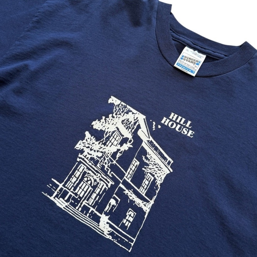 Vintage 90s Hill House Shirley Jackson Haunted Horror Architecture Art T-shirt - Picture 3 of 8